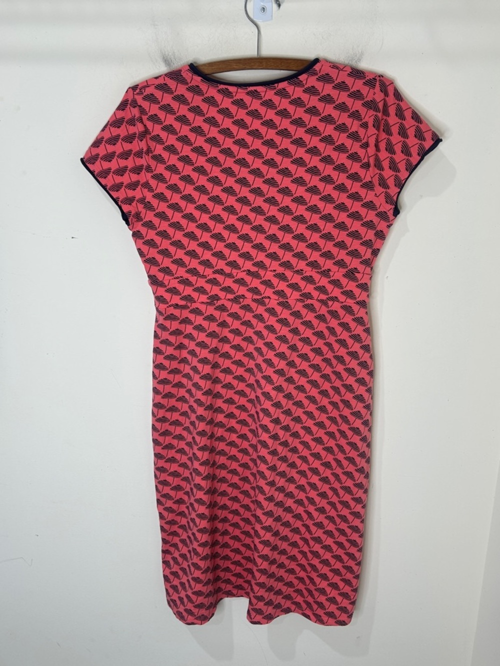BODEN Umbrella Print Spring Faux Wrap Dress Size 10R - Picture 3 of 12